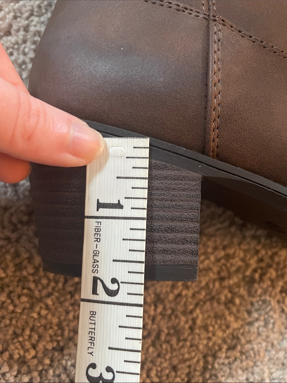 Women’s Brown Western Ankle Boots - Picture 6 of 8